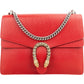 Gucci Red Leathe Crystal Dionysus Shoulder Crossbody Bag