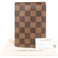 Louis Vuitton Monogram Damier Ebene Passport Cover Card Holder