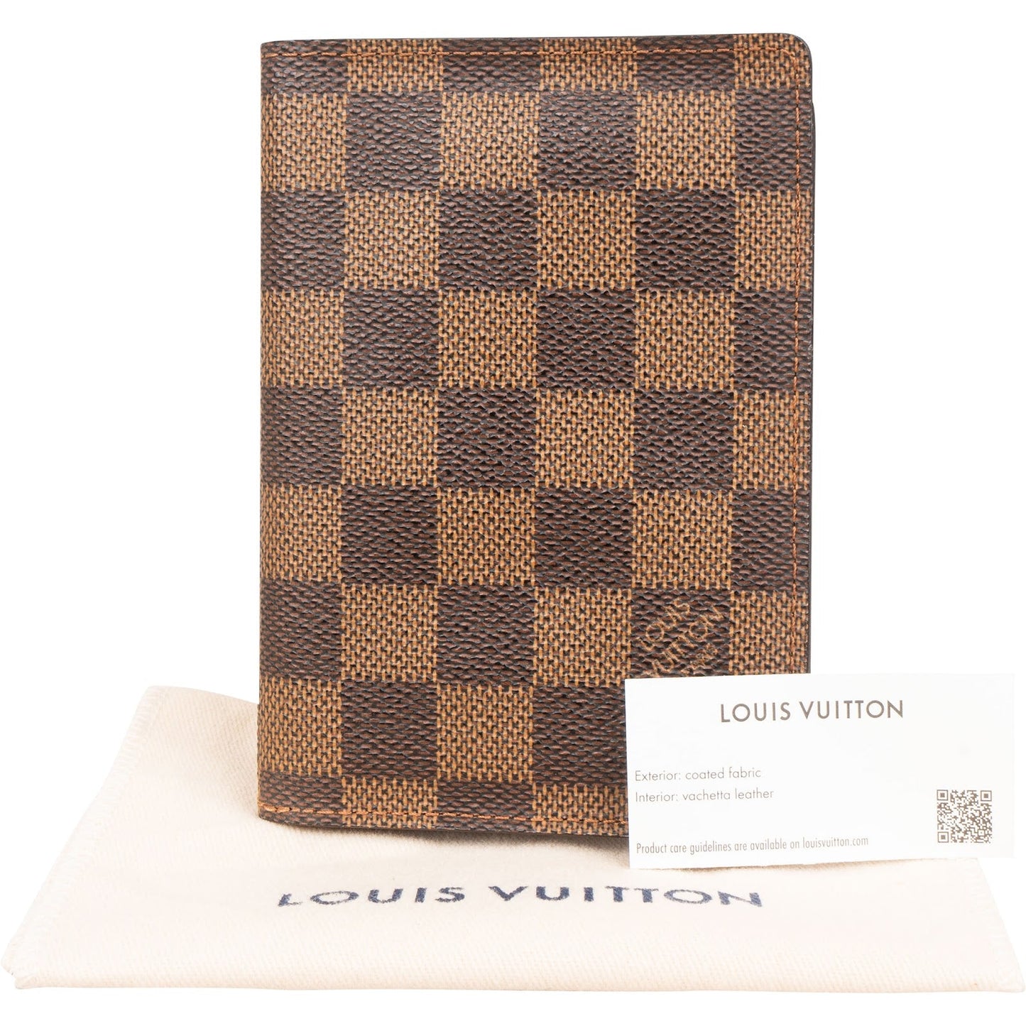 Louis Vuitton Monogram Damier Ebene Passport Cover Card Holder