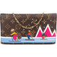 Louis Vuitton Pochette Weekend Christmas Animation aus Monogram Canvas – Vorderansicht
