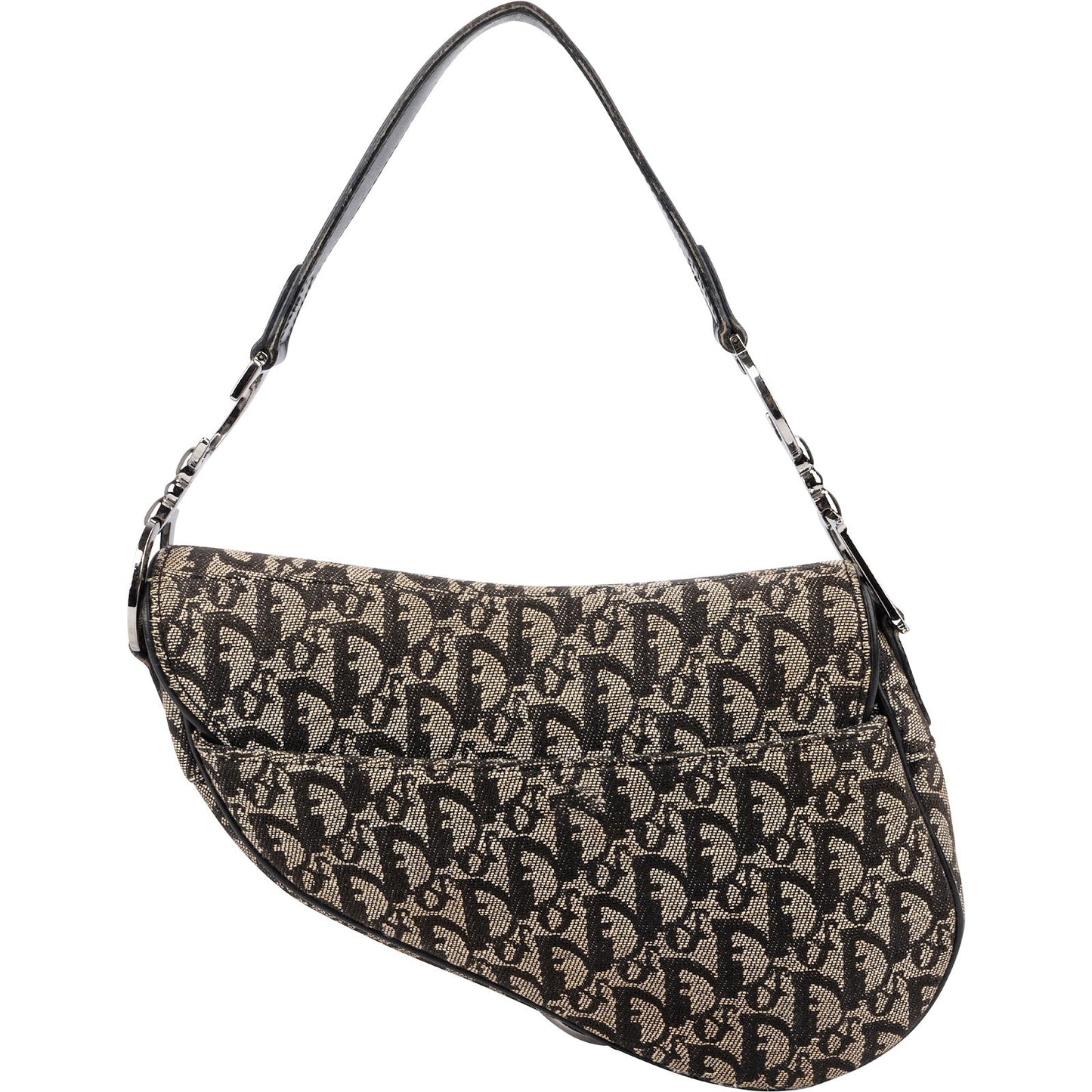 Christian Dior Oblique Jacquard Saddle Shoulder Bag