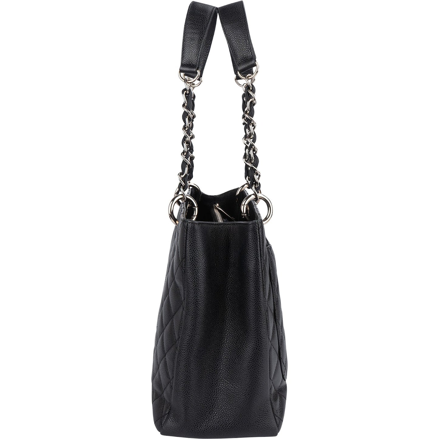 Chanel Quilted Caviar Leather Grand Shopping CC Handbag