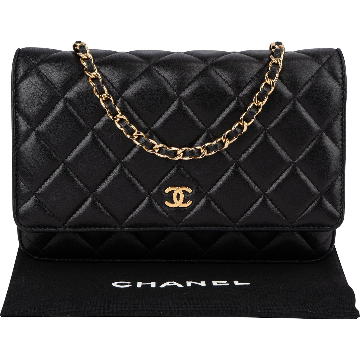 Chanel Quilted Lambskin CC Wallet On Chain Crossbody Bag