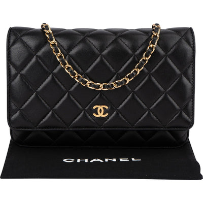 Chanel Quilted Lambskin CC Wallet On Chain Crossbody Bag