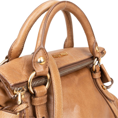 Miu Miu Vitello Lux Bow Bag Handbag