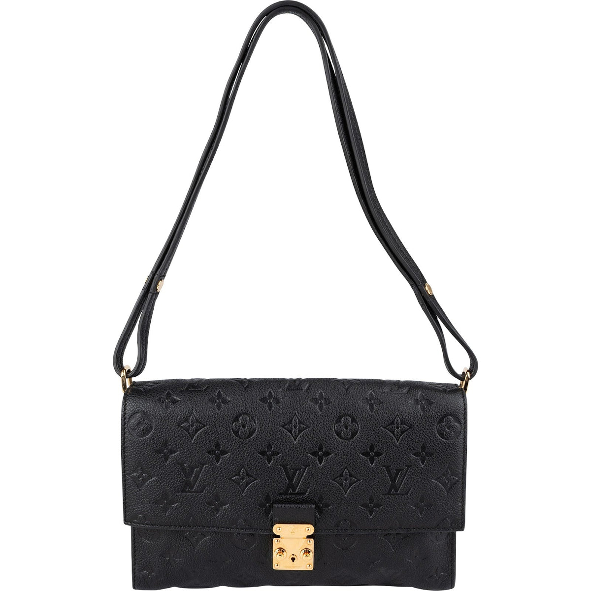 Louis Vuitton Noir Monogram Empreinte Leather Fascinante Crossbody Bag