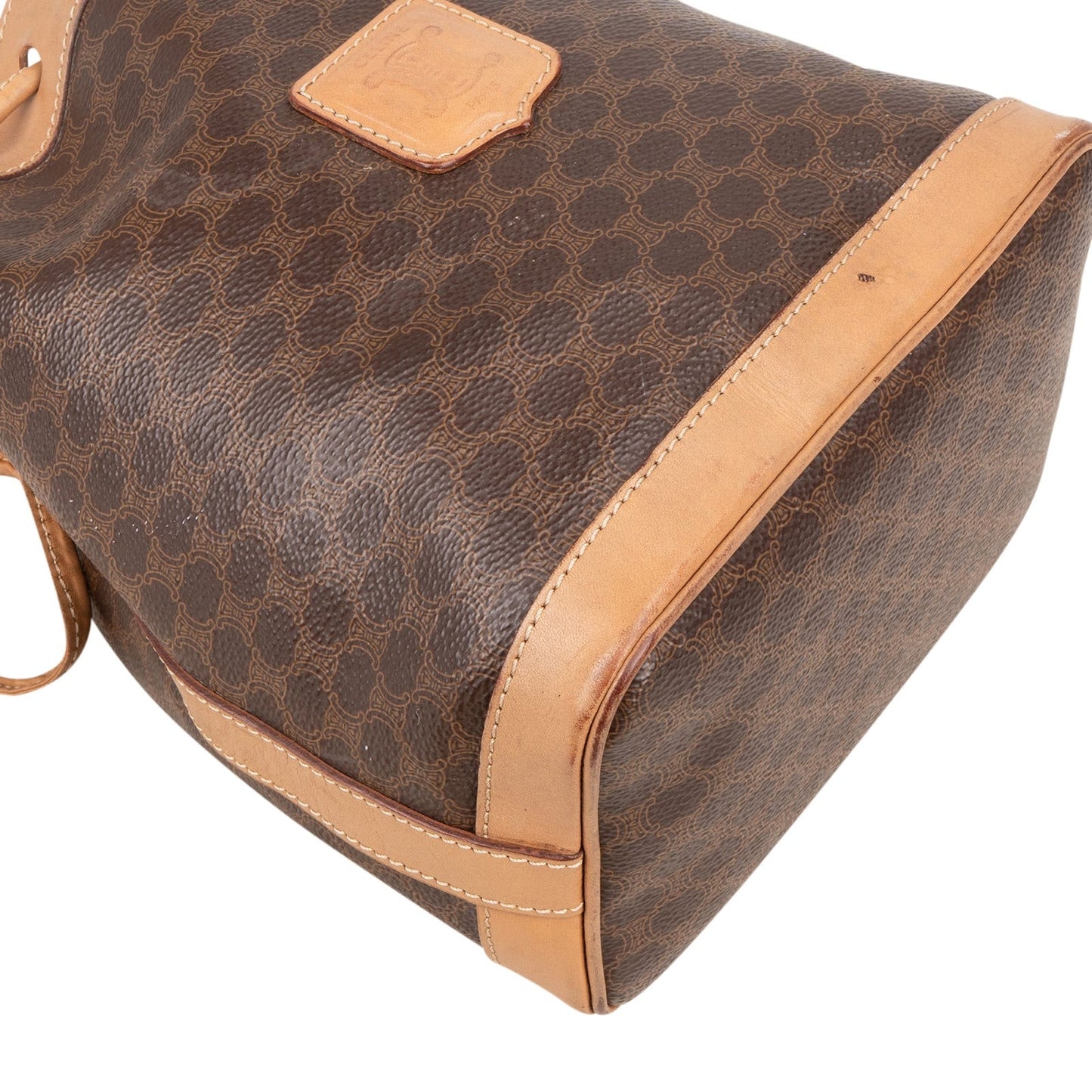 Celine Macadam Drawstring Bucket Shoulder Bag