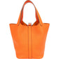 Hermès Tangerine Orange Taurillon Clemence Picotin Lock 18 (PM) Handbag
