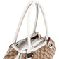 Gucci Monogram GG Canvas Web Stripe Tote Shoulder Bag