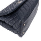 Chanel Quilted Caviar Leather Lizard Coco Handle Flap Handbag