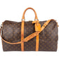 Louis Vuitton Monogram Canvas Keepall 50 Bandoulière Travel Bag
