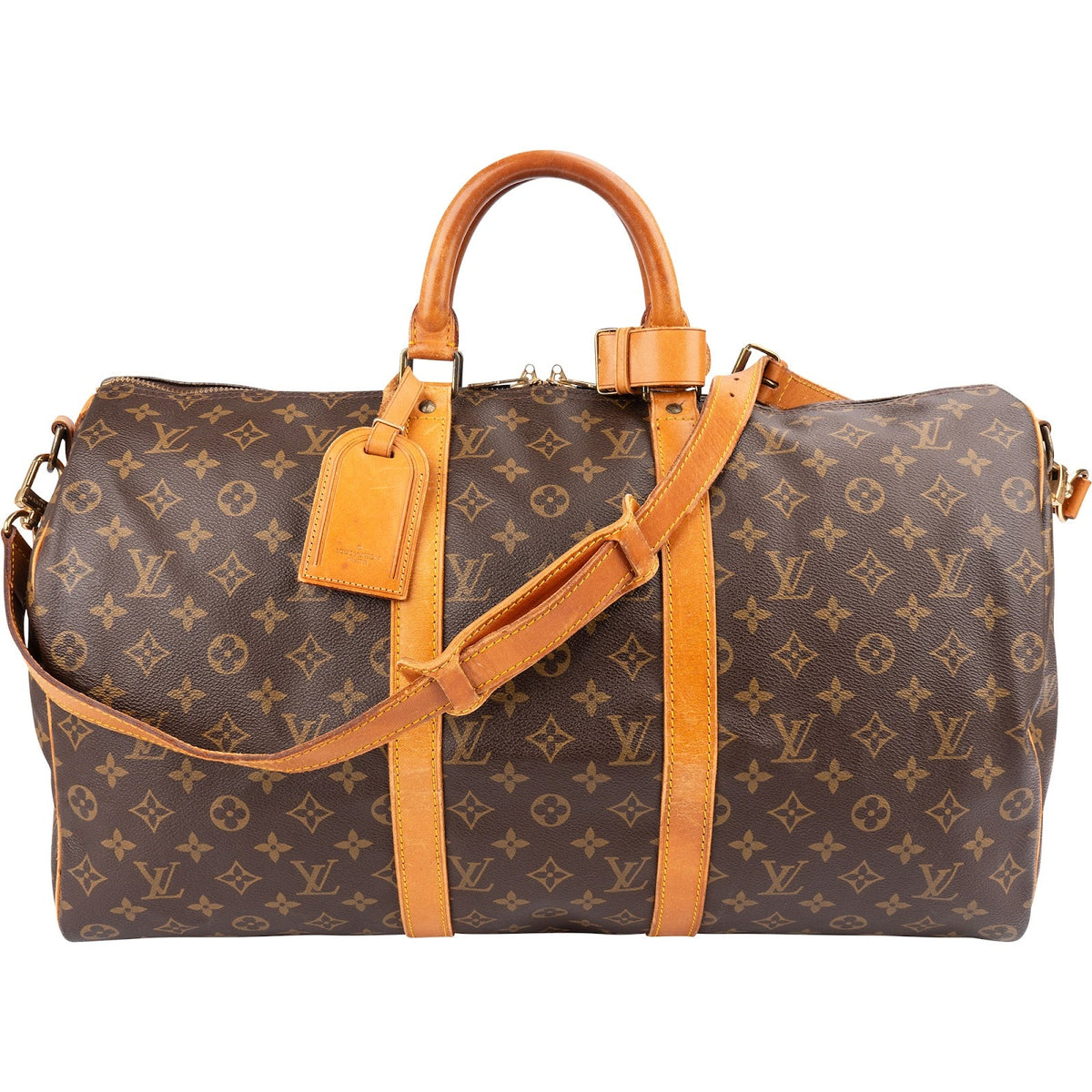 Louis Vuitton Monogram Canvas Keepall 50 Bandoulière Travel Bag