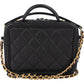 Chanel Quilted Caviar Leather CC Filigree Crossbody Bag