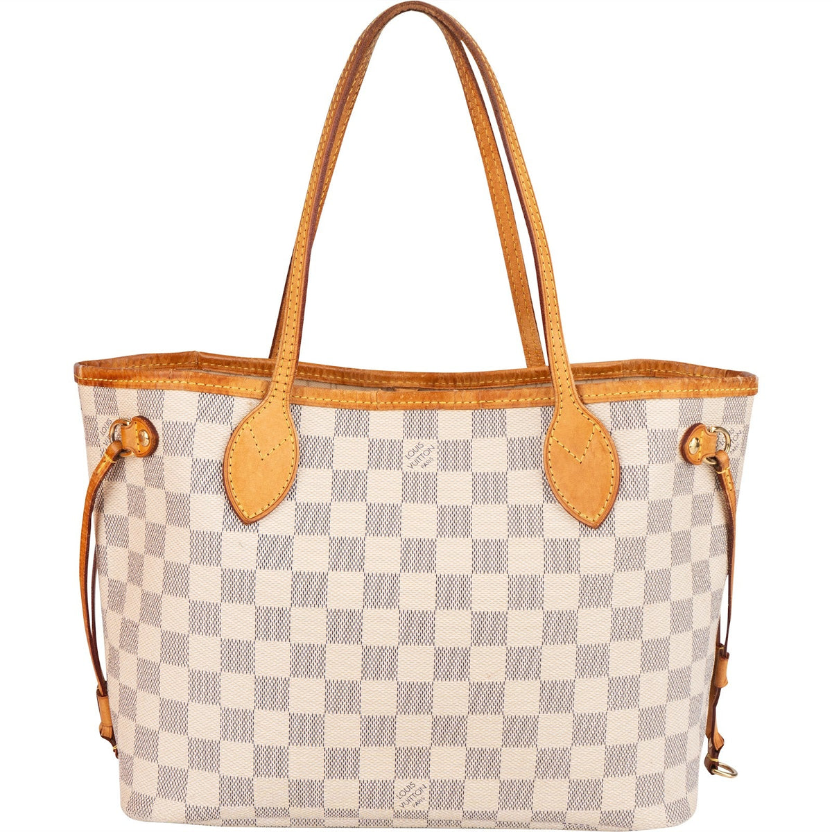 Louis Vuitton Monogram Damier Azur Canvas Neverfull PM Shoulder Bag