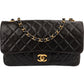 Chanel Soft Quilted Lambskin 24K Gold Medium Single Flap Crossbody Bag