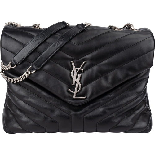 Yves Saint Laurent Quilted Calfskin Loulou Medium Crossbody Bag