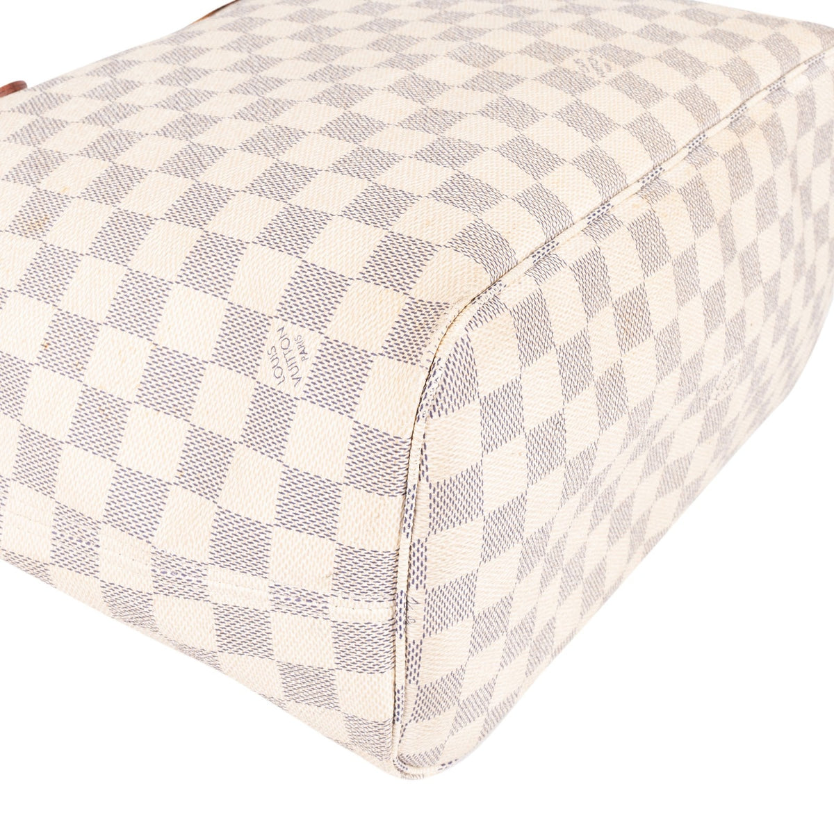 Louis Vuitton Monogram Damier Azur Canvas Neverfull MM Shoulder Bag