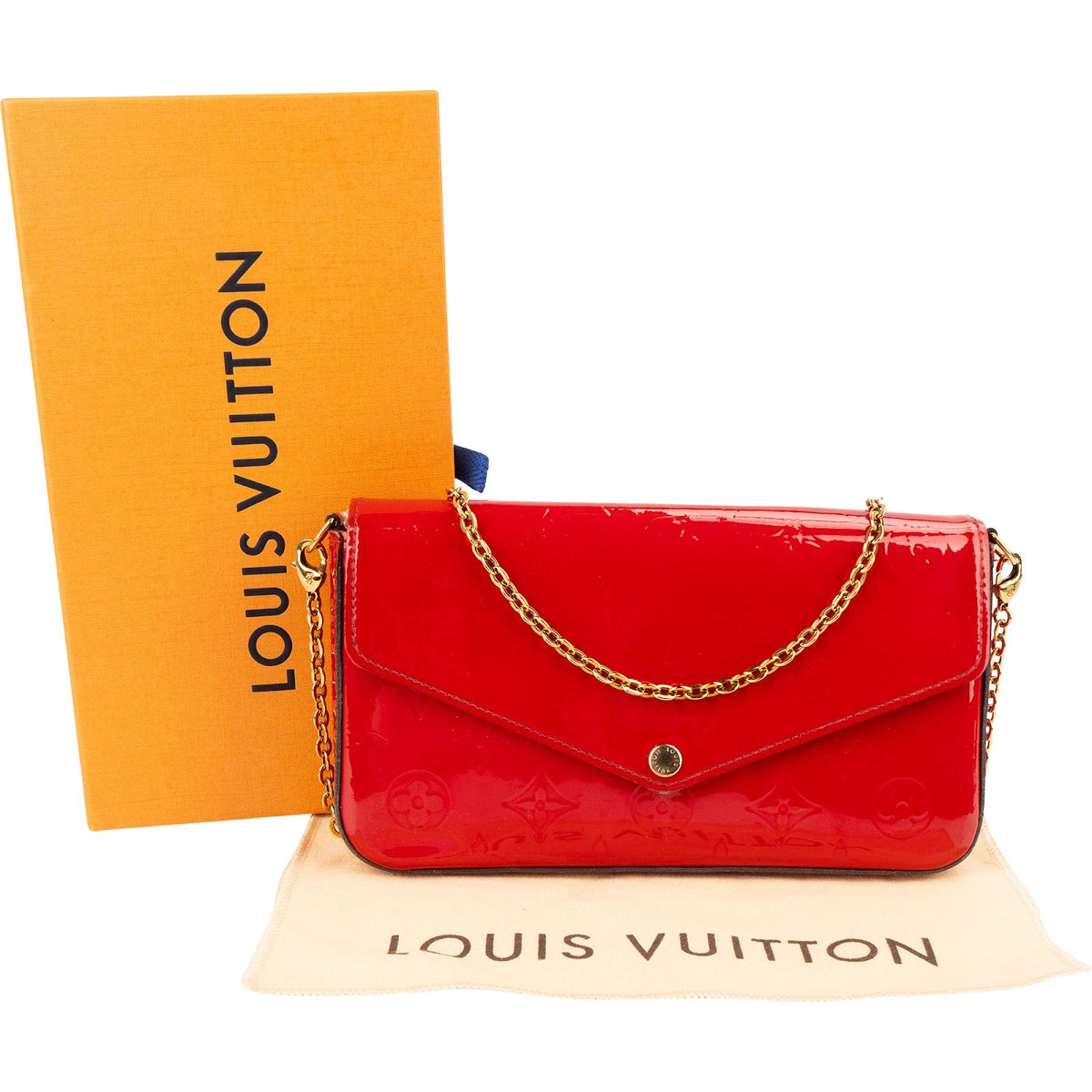 Louis Vuitton Vernis Leather Monogram Felicie Crossbody Bag