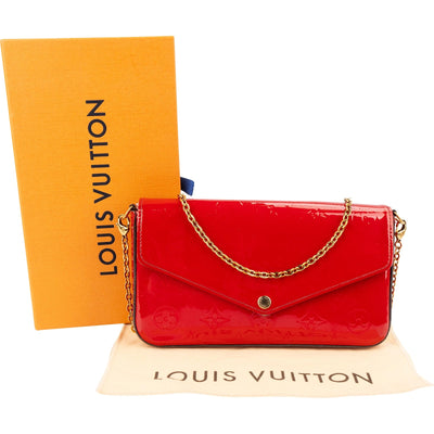 Louis Vuitton Vernis Leather Monogram Felicie Crossbody Bag
