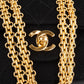 Chanel Quilted Jersey 24K Gold Medium Double Flap Crossbody Bag