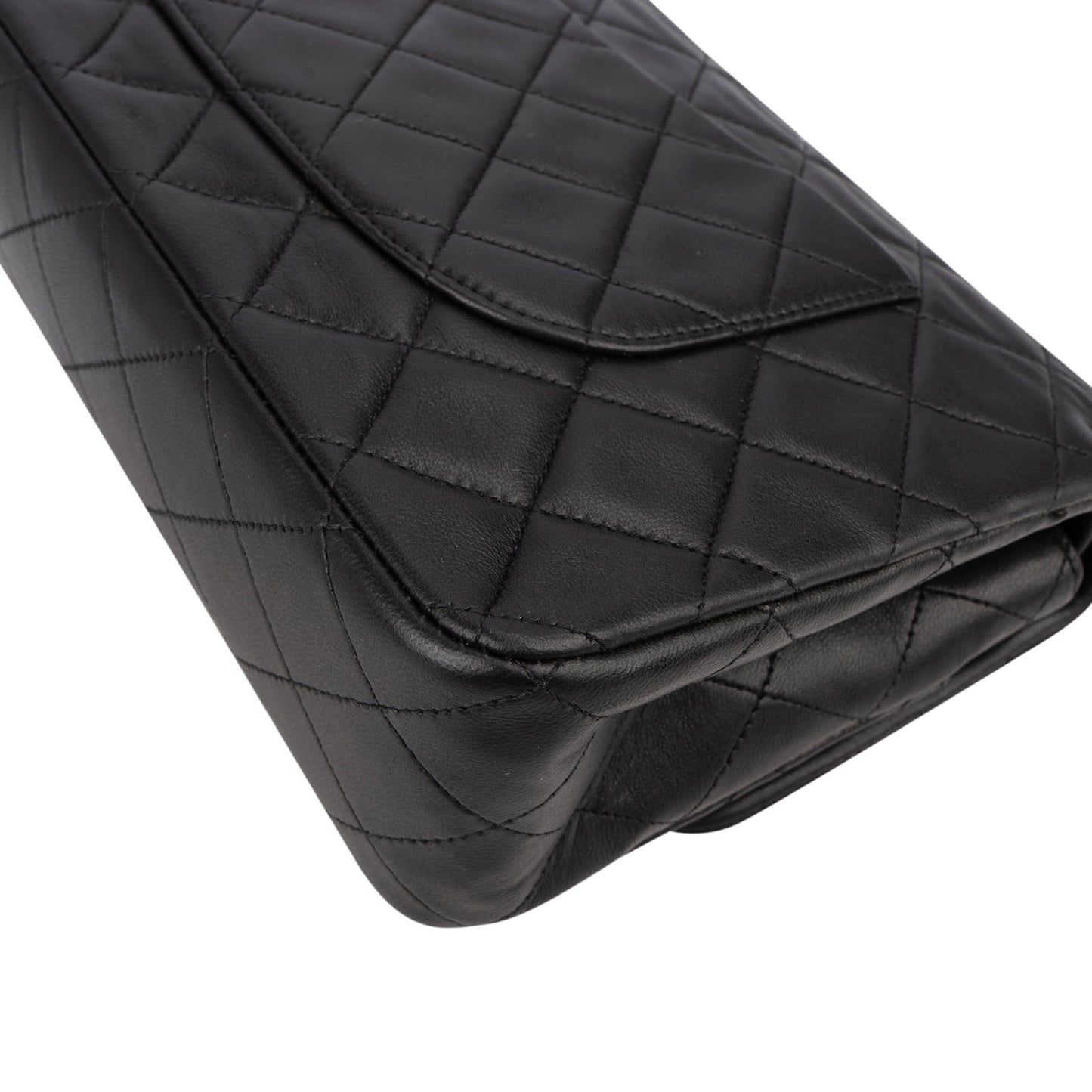 Chanel Quilted Lambskin 24K Gold Medium Double Flap Shoulder Bag