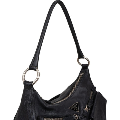 Prada Vitello Daino Leather Two Pocket Shoulder Bag
