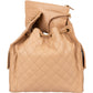 Chanel 25 Medium Quilted Caviar Leather CC Drawstring Shoulder Bag