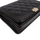 Chanel Quilted Caviar Leather Wallet On Chain Boy Crossbody Bag