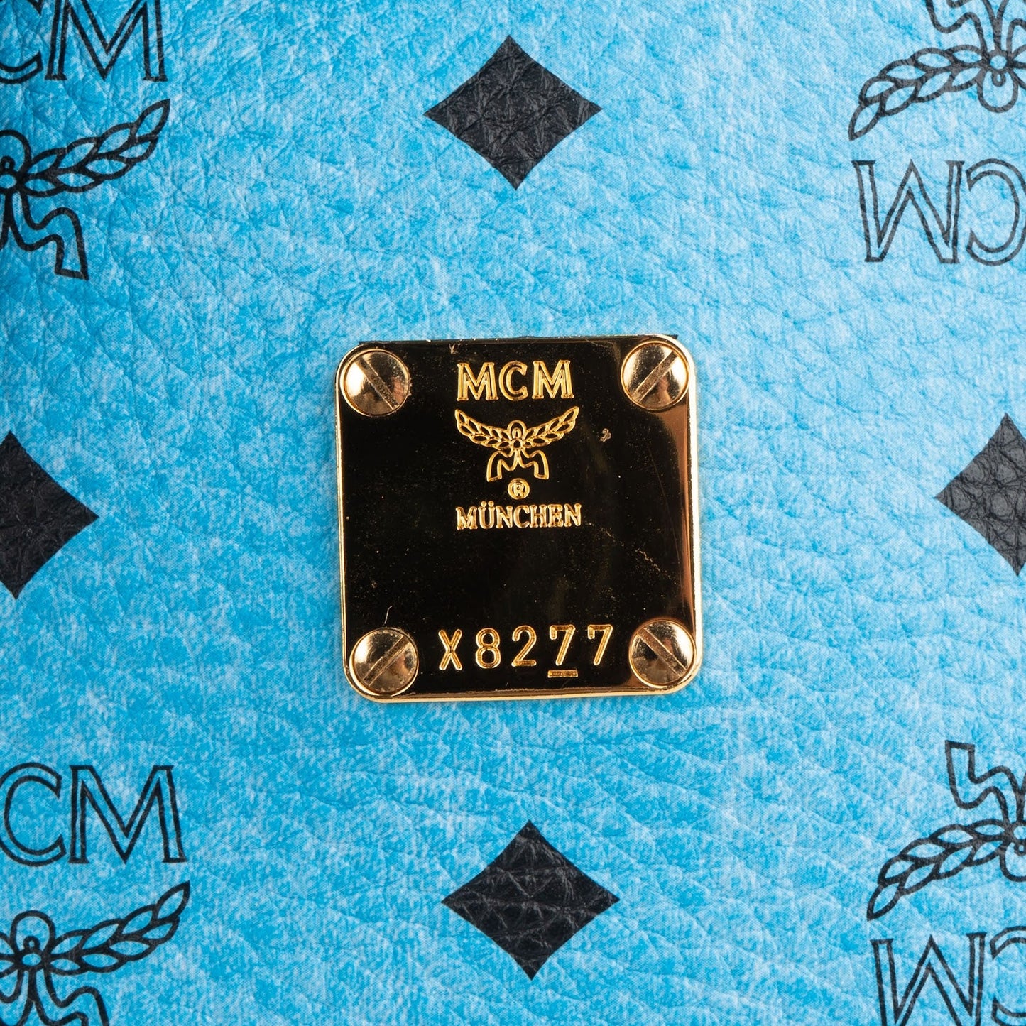 MCM Monogram Visetos Mini Drawstring Bucket Crossbody Bag
