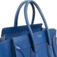 Céline Micro Luggage aus blauem Drummed-Kalbsleder – Ansicht 2