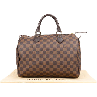 Louis Vuitton Monogram Damier Ebene Speedy 30 Handbag