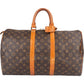 Louis Vuitton Monogram Canvas Keepall 45 Travel Bag