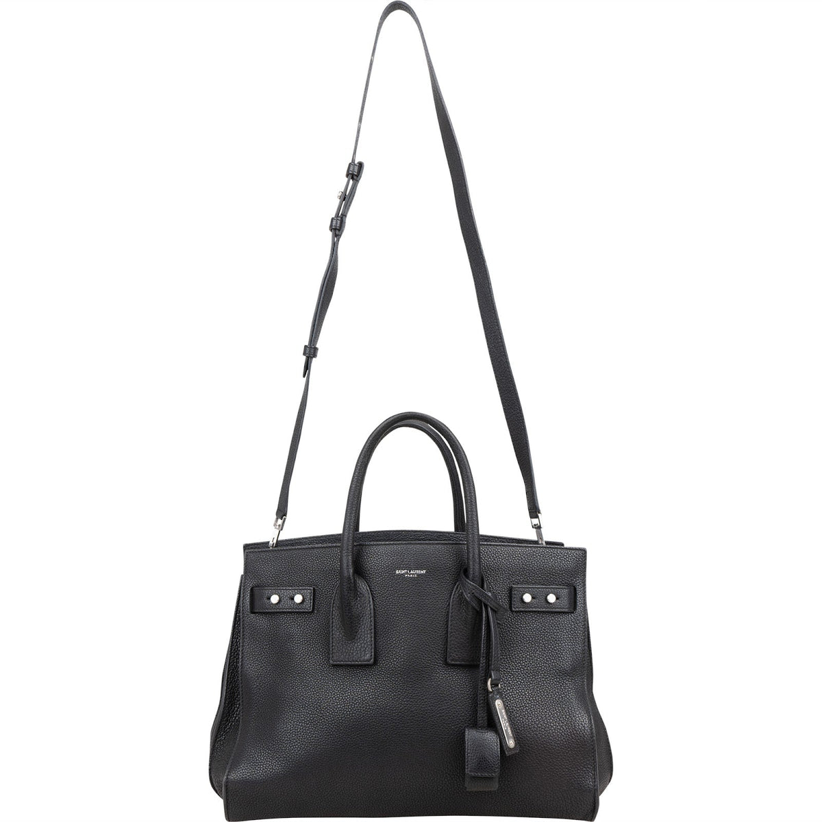 Saint Laurent Grained Leather Sac de Jour Handbag