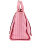 Chanel Canvas Pinstripe Baseball Bicolor Deauville Tote Shopper Shoulder Bag