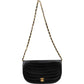 Chanel Quilted Lambskin Half Moon 24K Gold Single Flap Shoulder Bag