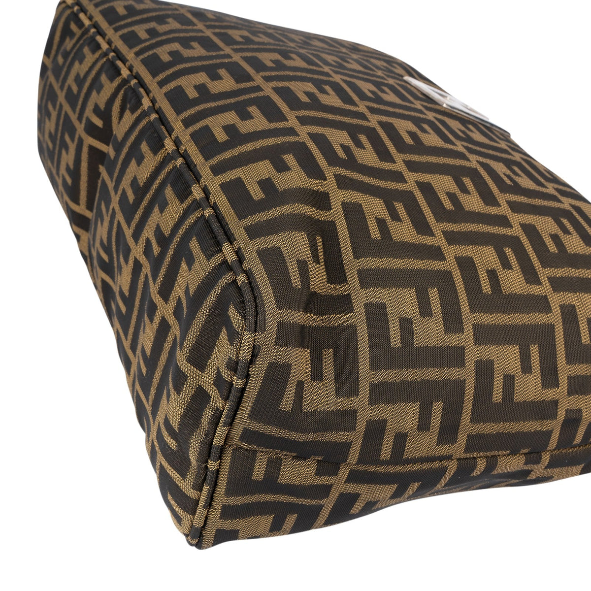 Fendi Monogram Zucca Canvas Tote Shoulder Bag