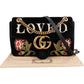Gucci Monogram Velvet Small GG Marmont 'Loved' Embroidered Shoulder Crossbody Bag