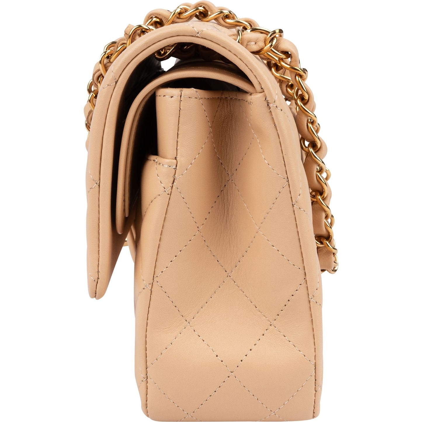 Chanel Quilted Lambskin Medium Double Flap Shoulder Bag