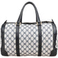 Gucci Navy Monogram GG Plus Coated Canvas Boston Handbag