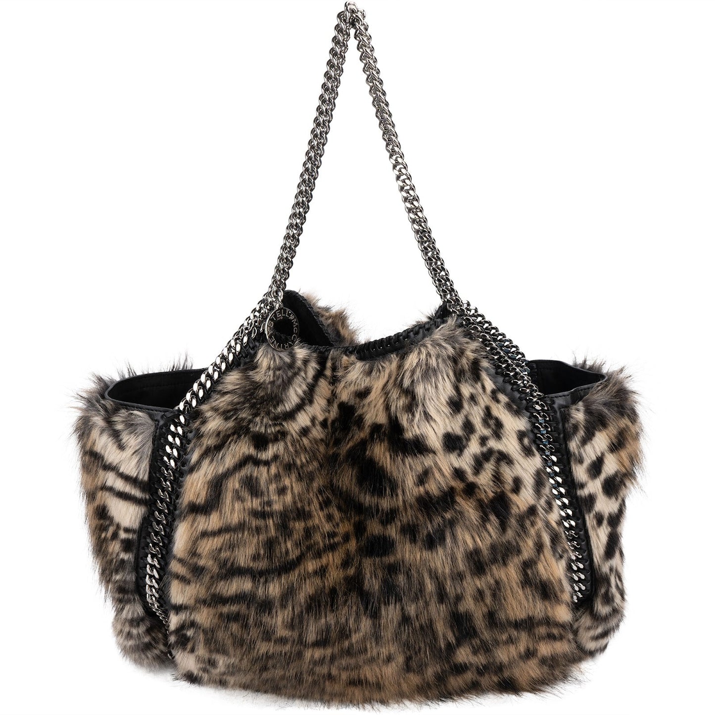 Stella McCartney Faux Fur Falabella 2 Way Shopper Tote Shoulder Bag