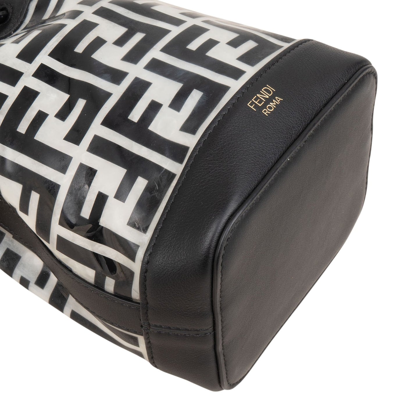Fendi Monogram FF Mini Mon Tresor Bucket Shoulder Bag