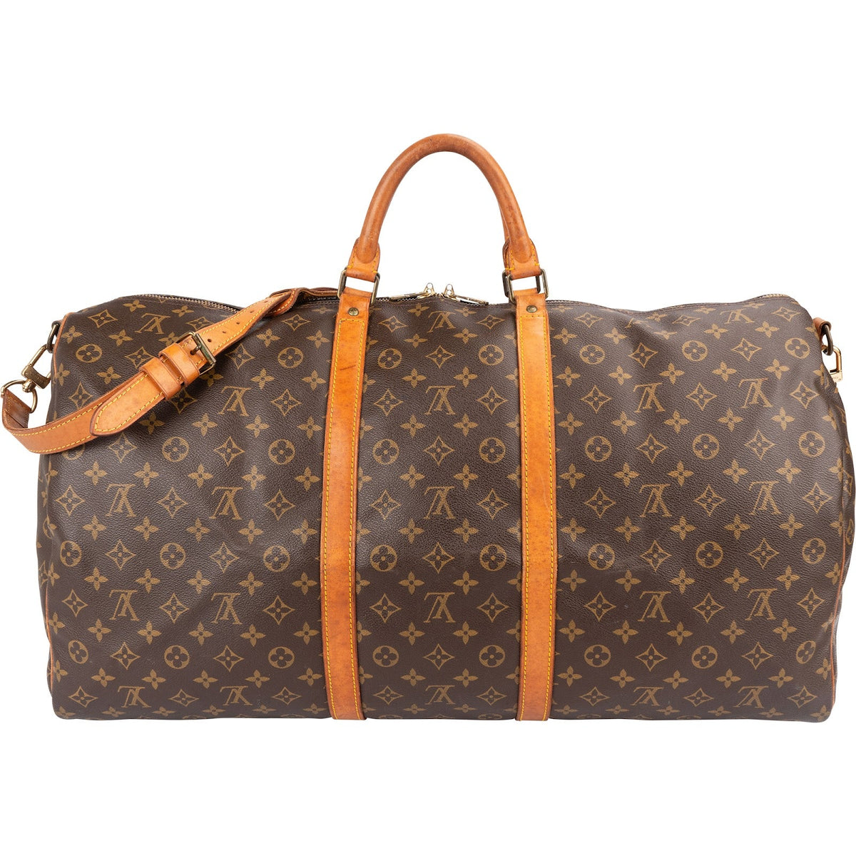 Louis Vuitton Monogram Canvas Keepall 60 Bandoulière Travel Bag