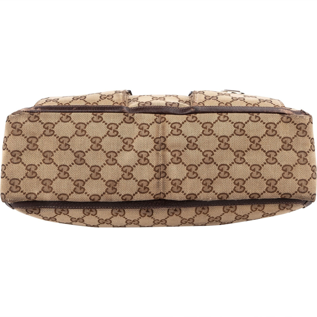 Gucci Monogram GG Abbey D-Ring Double Pocket Tote Shoulder Bag