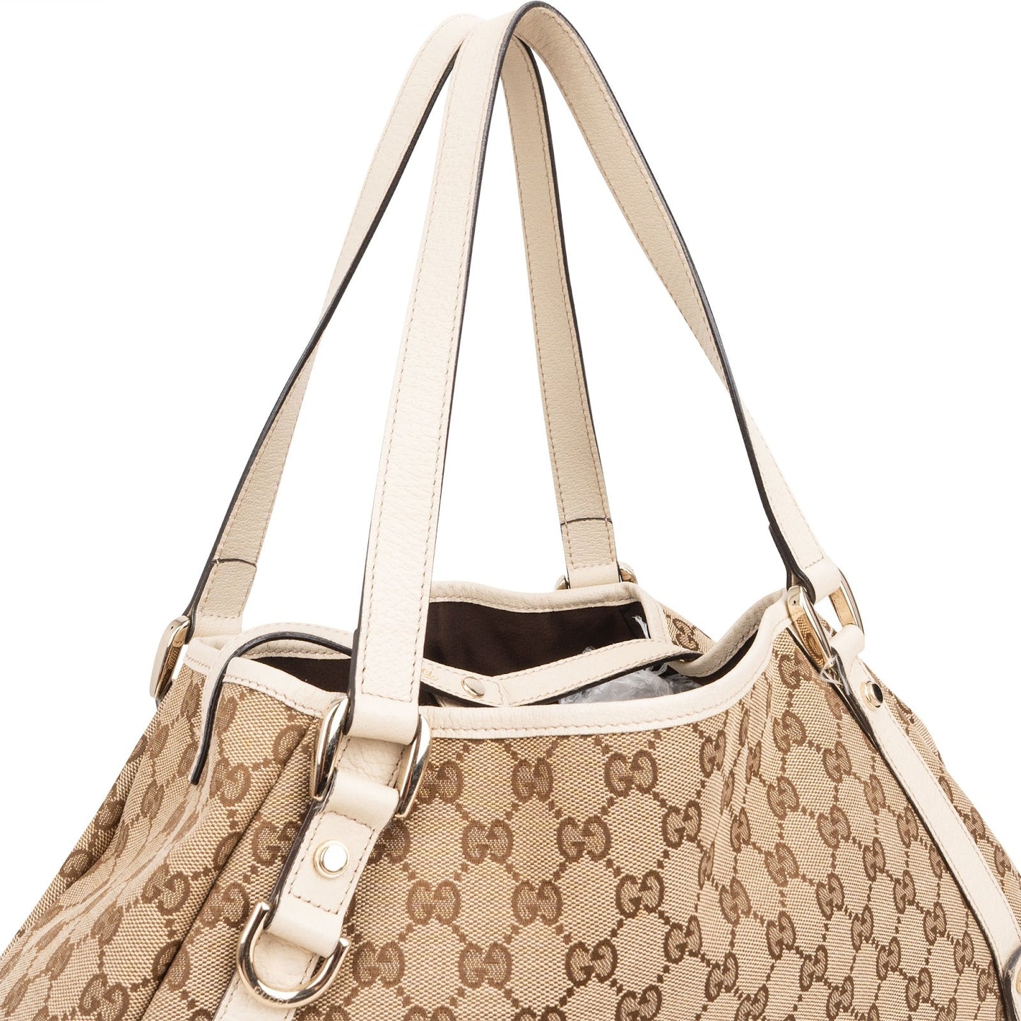 Gucci Monogram GG Canvas Abbey Hobo Shoulder Bag