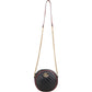 Gucci Quilted Leather Bicolor GG Marmont Round Crossbody Bag