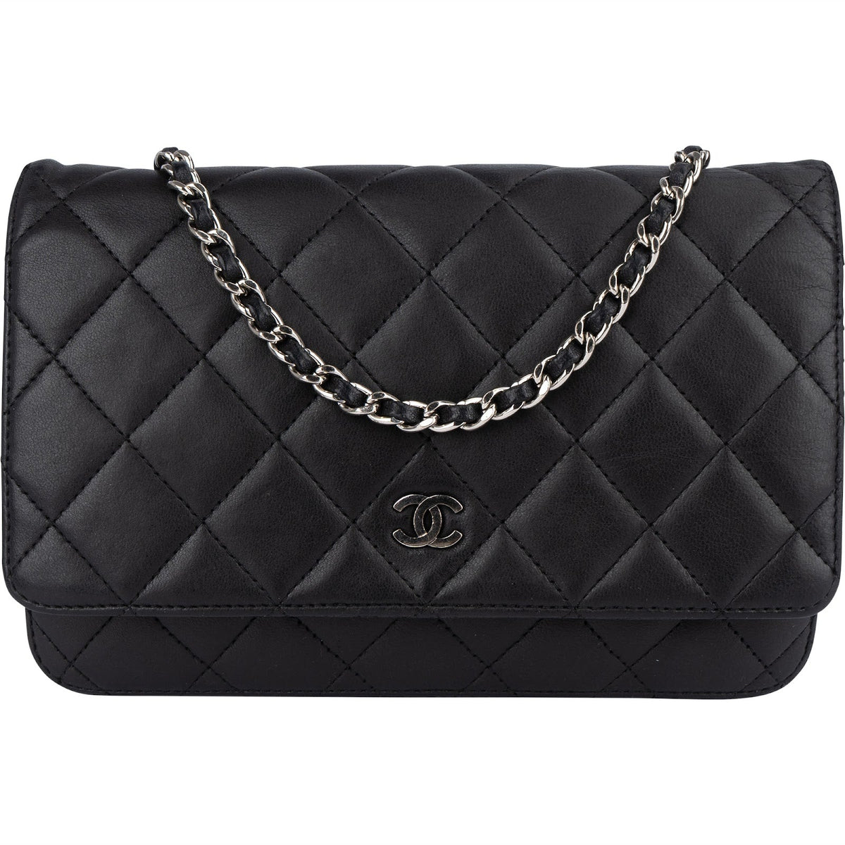 Chanel Quilted Lambskin Wallet On Chain Crossbody Bag