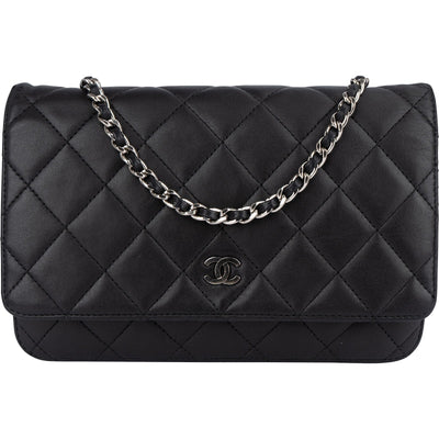 Chanel Quilted Lambskin Wallet On Chain Crossbody Bag