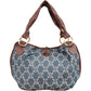 Céline Denim Macadam Monogram Hobo Shoulder Bag