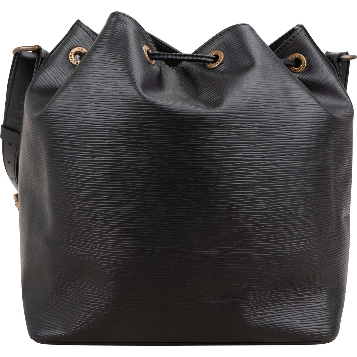 Louis Vuitton Noir Epi Leather Sac Noé Petit Shoulder Bag