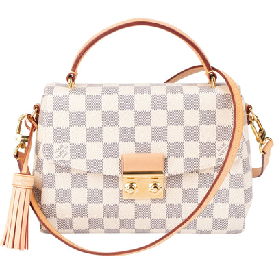 Louis Vuitton Monogram Damier Azur Canvas Crossette Handbag